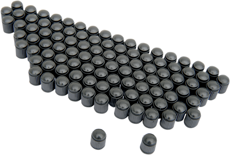 Valve Stem Cap - Black - 100 Pack