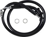 Brake Line - +4\" - Black - \'18-\'22 Softail 2018 - 2023