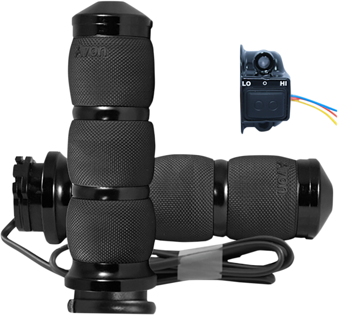 Grips - Heated - Air Cushion - Cable - Black 1986 - 2022