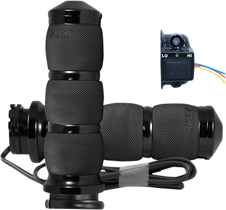 Grips - Heated - Air Cushion - Cable - Black 1986 - 2022