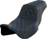 Pro Series SDC Performance Seat - without Backrest - Blue Stitch - FLH/FLT \'08-\'23 2008 - 2023