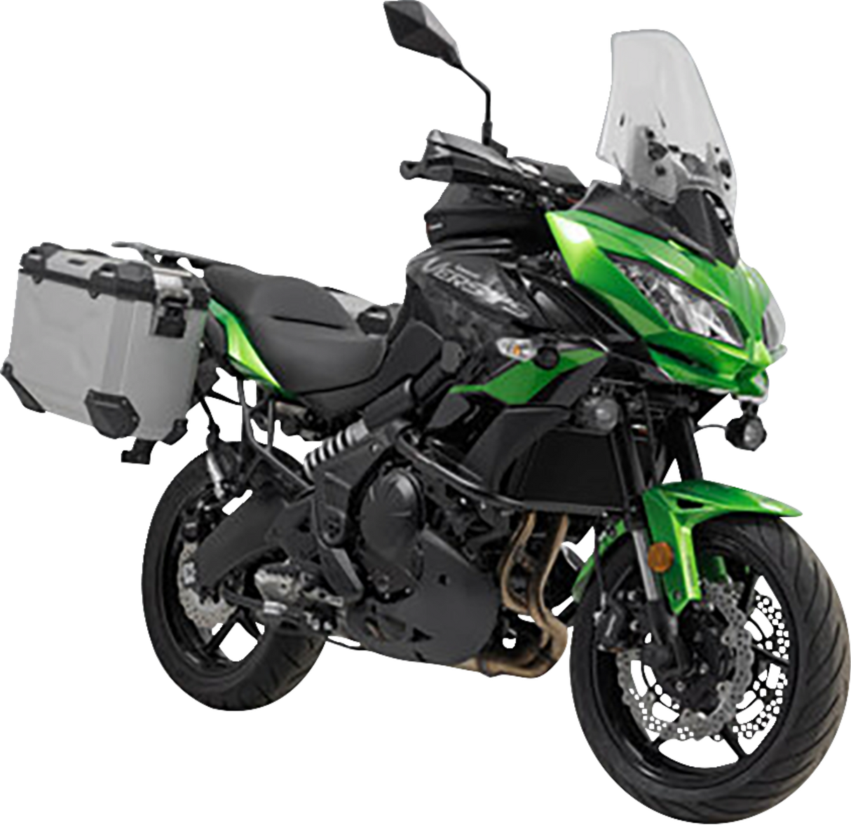 TRAX ADV Aluminum Case System - Silver - Kawasaki Versys 650 \'14-\'24 2014 - 2024