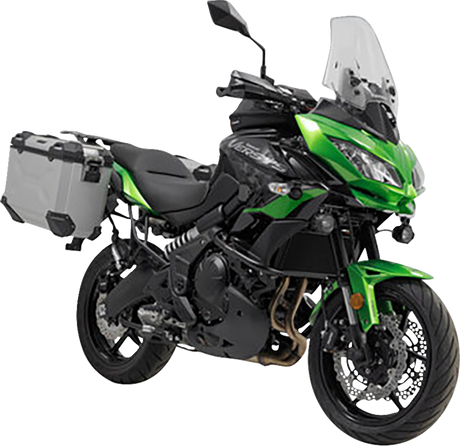 TRAX ADV Aluminum Case System - Silver - Kawasaki Versys 650 \'14-\'24 2014 - 2024