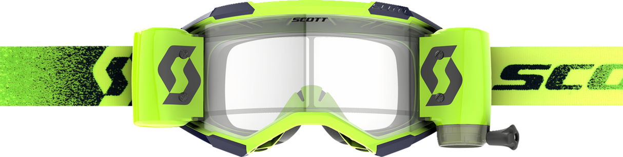 Fury WFS Goggle - Roll-Off - Neon Green/Neon Yellow - Clear Works Lens