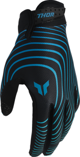 LAUNCHMODE Identity Gloves - Teal/Black - Medium