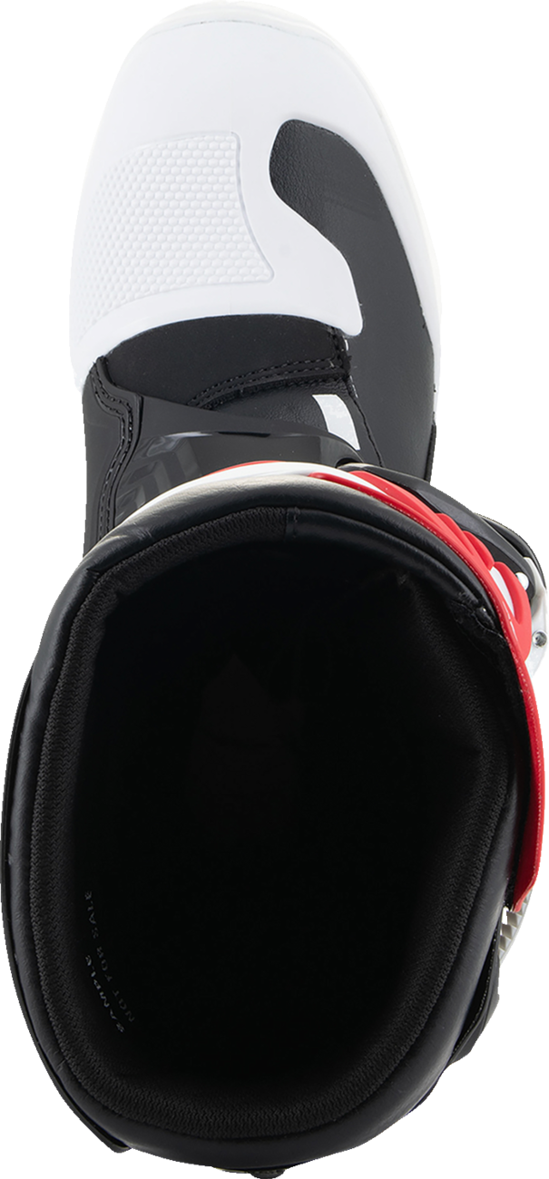 Youth Tech3S Boots - White/Black/Red - US 6 / EU 39