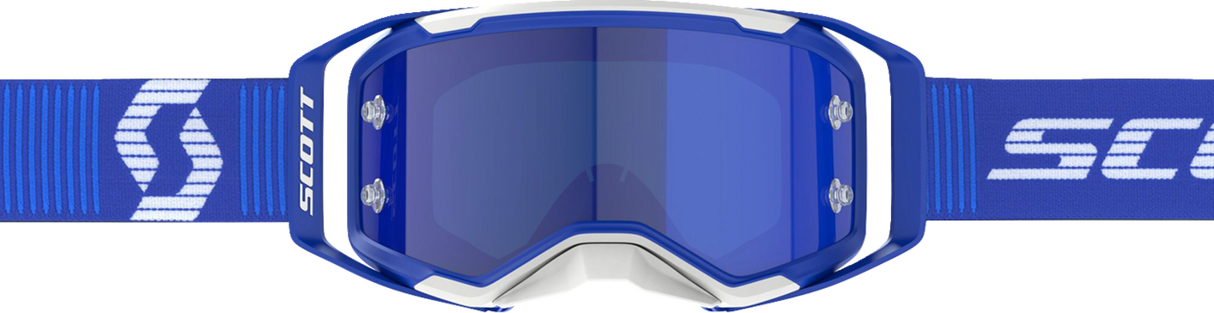 Prospect 2.0 Goggle - Blue/White - Blue Chrome Works Lens