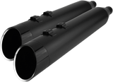 4.5\" Mufflers for Touring - Black with Edge 2017 - 2022
