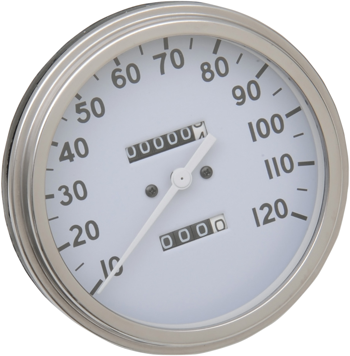 5\" MPH FL-Style 2:1 Speedometer - \'36-\'40 White Face 1947 - 1984