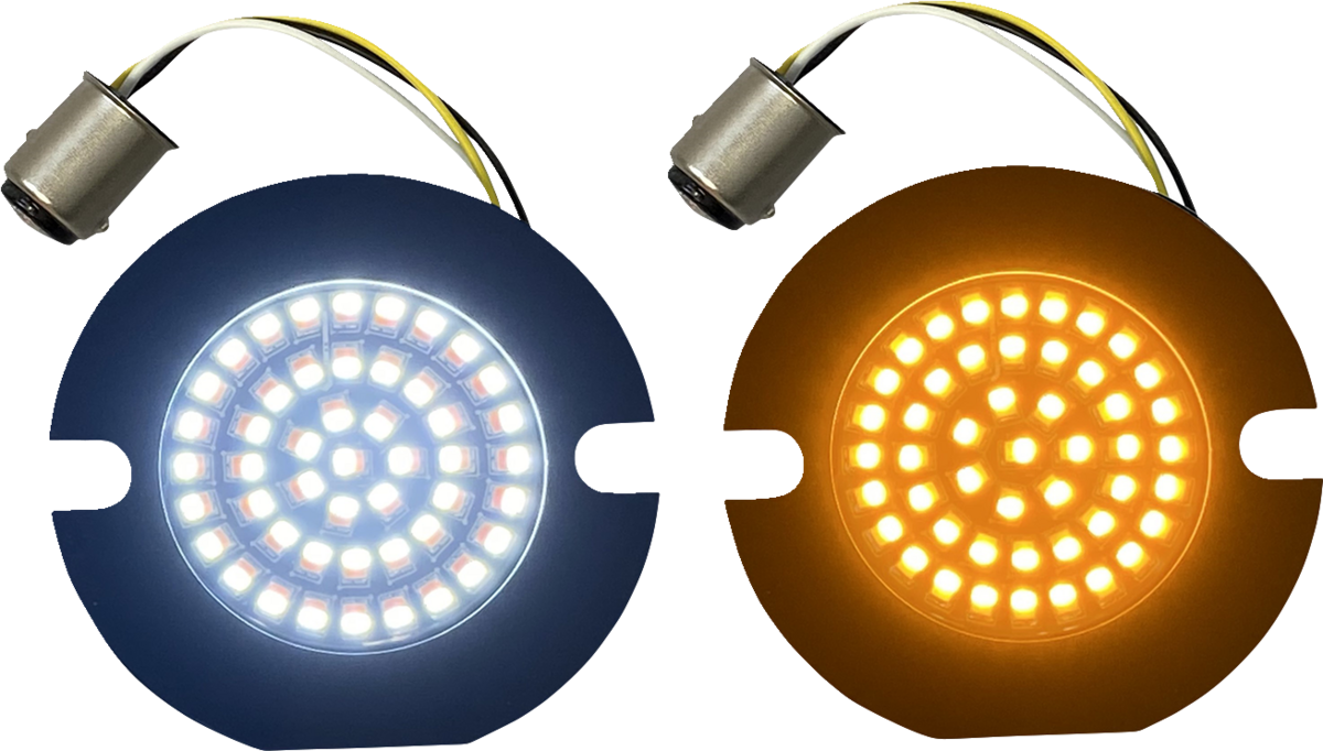 Amber/White LED Turn Signal Inserts 1986 - 2022