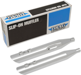 4\" Slashdown Slip-On Mufflers - Chrome 1999 - 2016