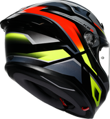 K6 S Helmet - Erazer - Black/Red/Yellow Fluo - XL