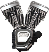 T124 Long Block Engine - Wrinkle Black and Chrome - FXD | FXDWG 2006 - 2017