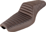 Step-Up Seat - Front Tuck-n-Roll/Rear Lattice Stitch - Brown 2004 - 2018