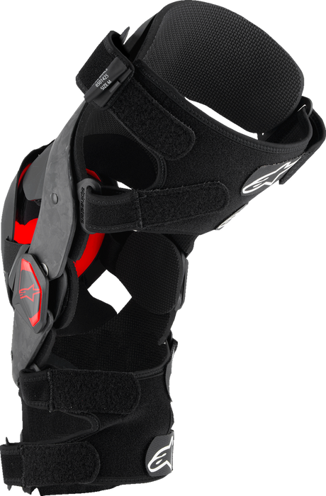 Supertech RK-10 Plasma Knee Braces - Black/Red - XL