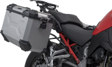 TRAX ADV Aluminum Case System - Silver - Ducati Multistrada V4 \'21-\'24 2021 - 2024