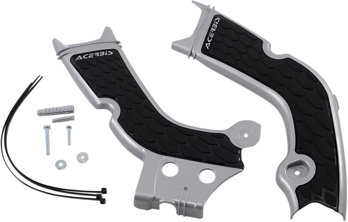 X-Grip Frame Guards - Silver/Black - Honda 2019 - 2022