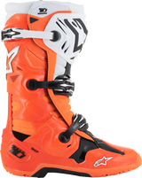 Tech 10 Enduro Boots - Fluorescent Orange/Black/White - US 12 / EU 47