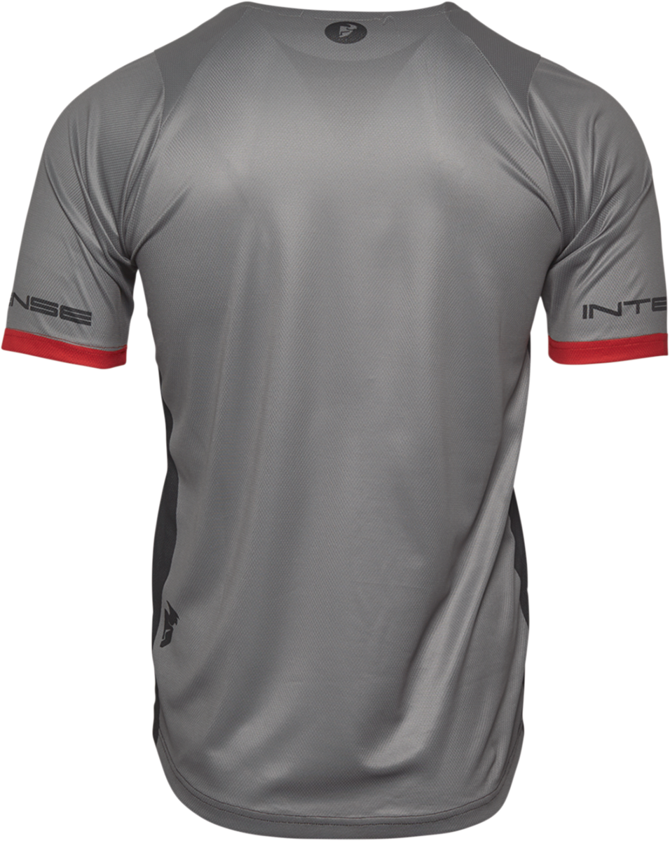 Intense Team Short-Sleeve Jersey - Black/Heather Gray - Large