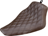 Renegade Solo Seat - Lattice Stitched - Brown - FLS \'12-\'17 2012 - 2017
