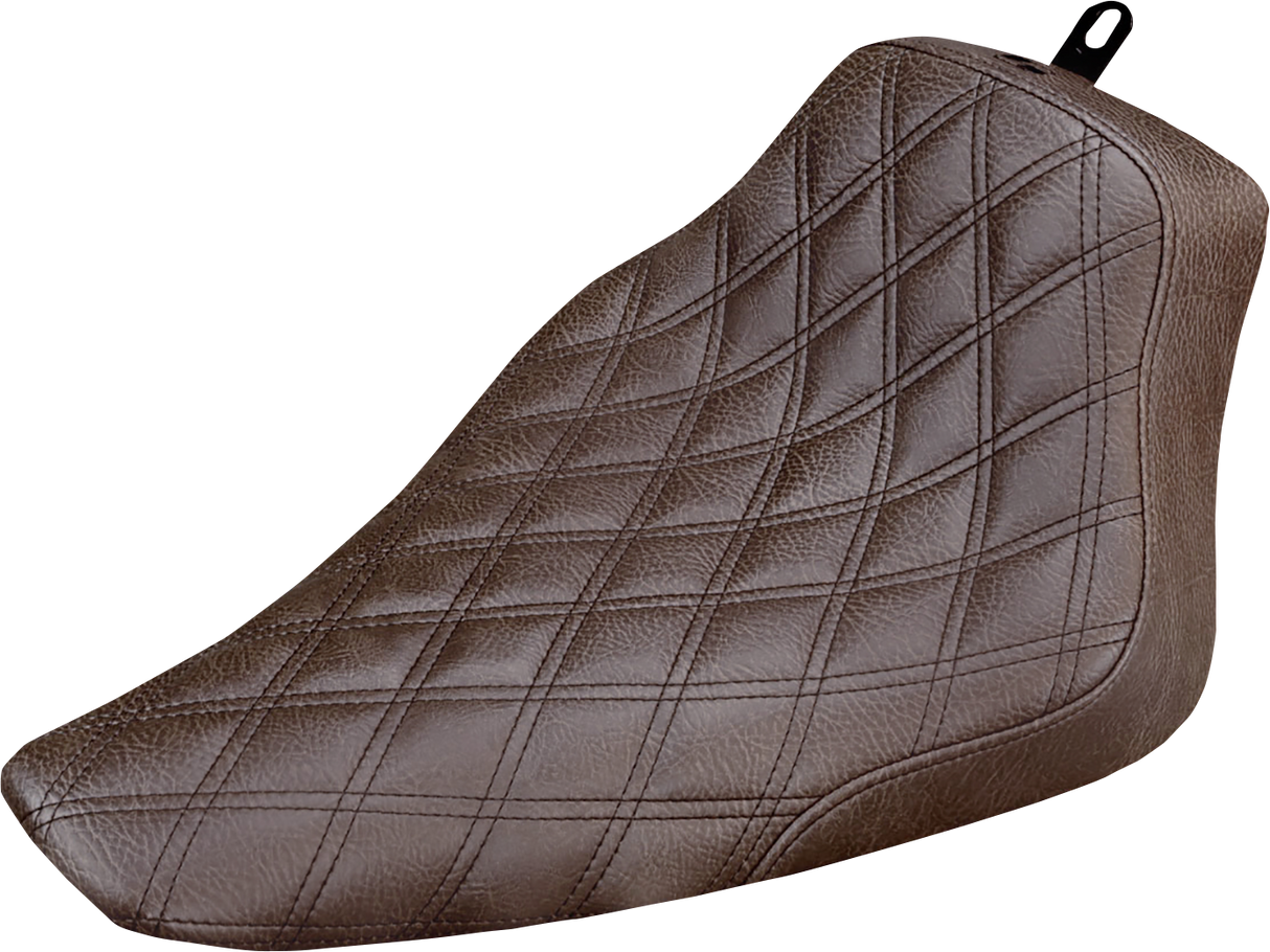 Renegade Solo Seat - Lattice Stitched - Brown - FLS \'12-\'17 2012 - 2017