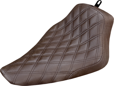 Renegade Solo Seat - Lattice Stitched - Brown - FLS \'12-\'17 2012 - 2017
