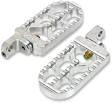 Adjustable Serrated Long Footpegs - Raw - XL 2007 - 2019