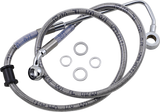 Brake Line - +4\" - Stainless Steel - \'15-\'17 Softail 2015 - 2017