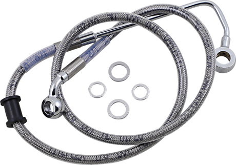 Brake Line - +4\" - Stainless Steel - \'15-\'17 Softail 2015 - 2017