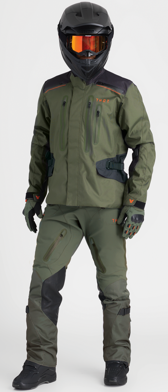 Range Gloves - Army/Orange - 2XL