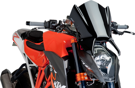New Generation Windscreen - 16-1/2\" - Black - KTM 1290 2014 - 2016