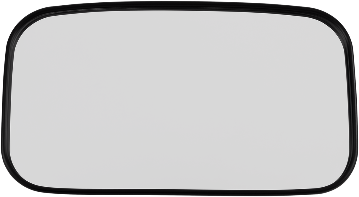 Mirror - Rear View - Rectangle - Black - 2\"