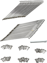 Spoke Set - Drop Center Front - Chrome - 7.75\" x 18\" 1940 - 2019