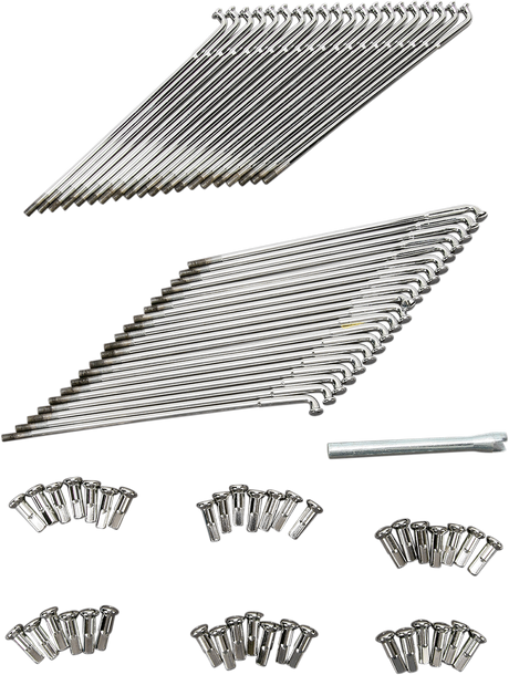 Spoke Set - Front - Chrome - 8-1/4\" 1973 - 2017