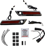 Latch Light - Saddlebag - Red - Chrome 2014 - 2024