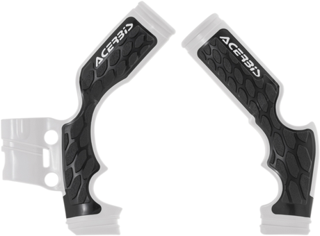 X-Grip Frame Guards - White/Black - Gas Gas | Husqvarna | KTM 2014 - 2023