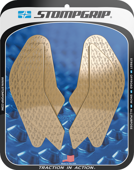 Traction Pad Tank Grips - Icon - Clear - GSX-8R/S 2024 - 2025