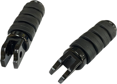 FML Soft-Ride Footpegs - Driver - Black - Softail 2018 - 2023