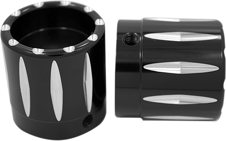 Front Axle Nut Cover - Black - Rival - Large/Small 2000 - 2007