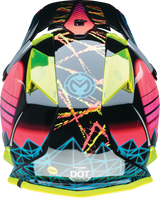 Youth F.I. Helmet - Vaporwave - MIPS® - Black/Pink/Yellow - Small