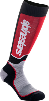 Youth MX Plus Socks - Black/Red/Gray - Medium/Large