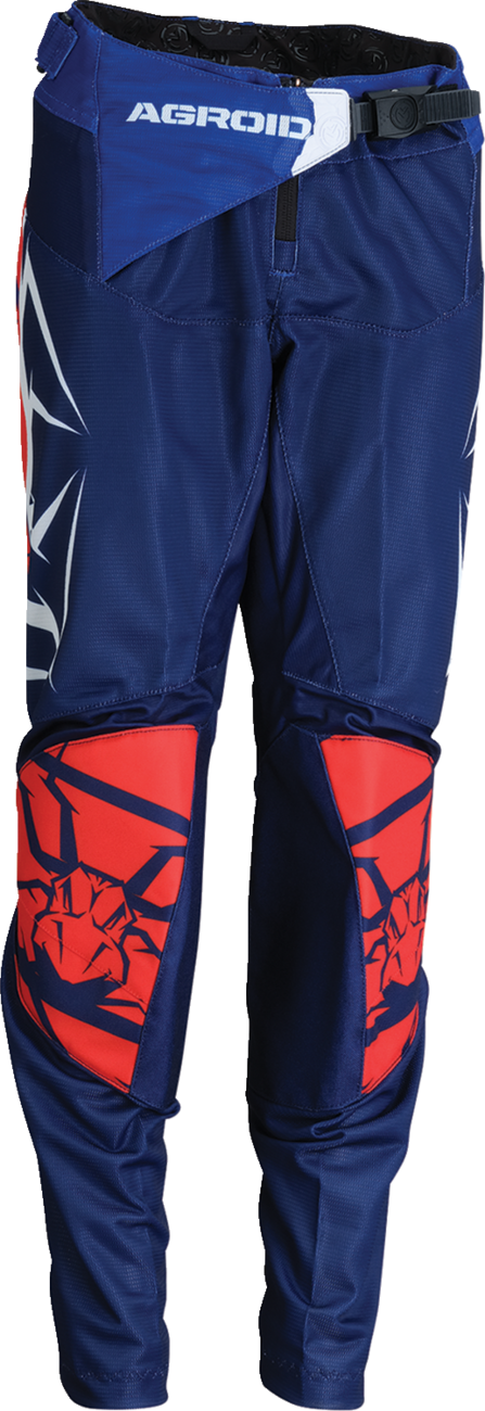 Youth Agroid Mesh Pants - Red/White/Blue - 30