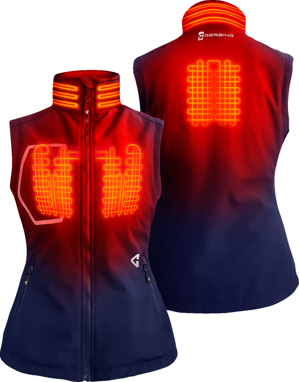 Women\'s 7V Torrid Softshell Heated Vest 2.0 - Navy - XL