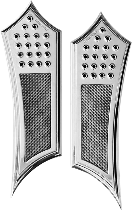 Front Floorboards - Chrome Knurled 1984 - 2021