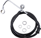 Brake Line - +10\" - Black - \'15-\'17 Softail 2015 - 2017