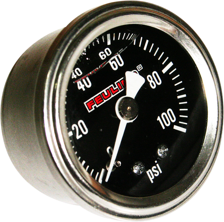 Oil Pressure Gauge - 1.5\" Dial - Back Port - Black Face