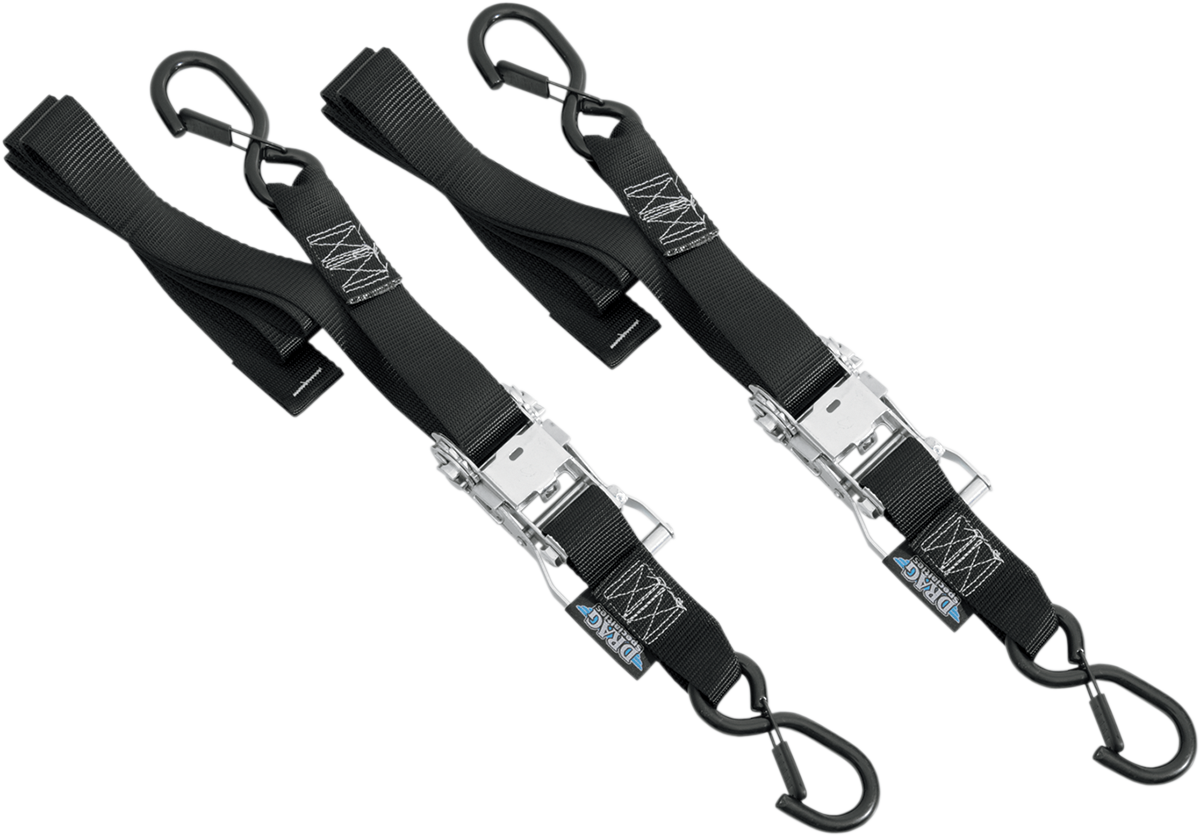 Ratchet Tie-Downs - 1-1/2\" x 6\' - Black