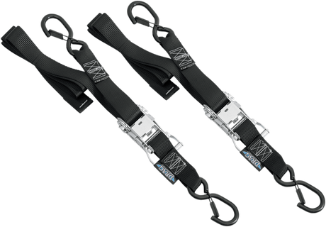 Ratchet Tie-Downs - 1-1/2\" x 6\' - Black