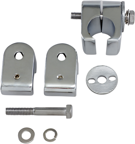 Universal Engine Guard Clamps - Chrome - 1\"