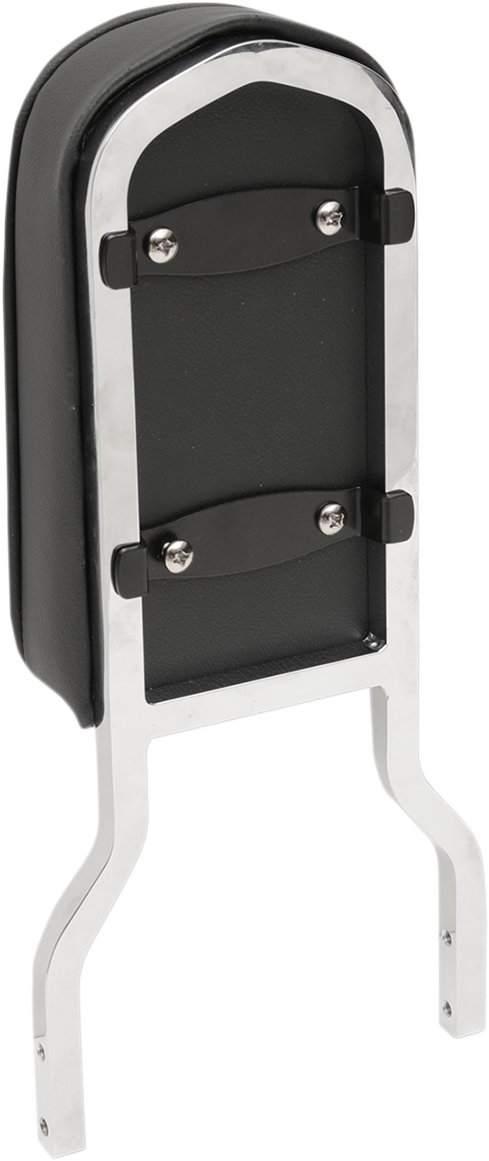 Sissy Bar Pad - Tall - Pillow W/Piping - Black